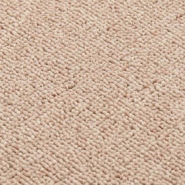 vidaXL Halkfria trappmattor 15 st 75x20cm Beige rektangulär beige