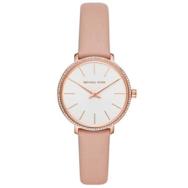 Damklocka - Michael Kors - MK2803 Pyper - Rosa läder - 5 ATM vattentät - Kvarts Rosa, guld