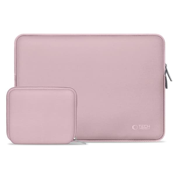 Neoslim 15-16" bärbar datorfodral + tillbehörsfodral - Rosa