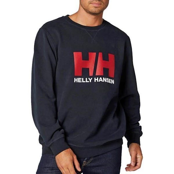 Sweat - Helly Hansen - Logo Crew Marin - Långa ärmar - Rund hals - Färg blå Blå M