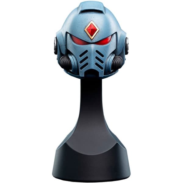 Replika hjälm Space Wolves - WETA WORKSHOP - Warhammer 40K - Polystone - 12,7 cm - Premium