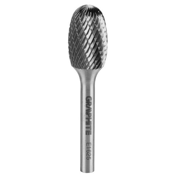 Metallfräs HM, typ E (oval), 16 x 25 mm, skaft 6 x 45 mm