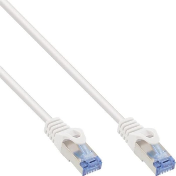 InLine - Patch-Kabel - RJ-45 (M) till RJ-45 (M) - 50 m - SFTP, PiMF - CAT 6a - halogenfrei, ohne Haken, verseilt - weiß -