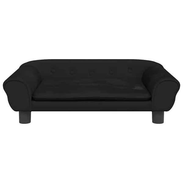 vidaXL Barnsoffa svart 70x45x26 cm sammet, mini soffa, mini soffa-stol, mini soffa för barn, soffa av 3196404