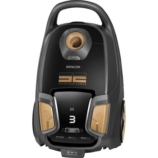 Säckdammsugare - SENCOR - SVC 9300BK - 600 W - 59 dB - Svart Svart
