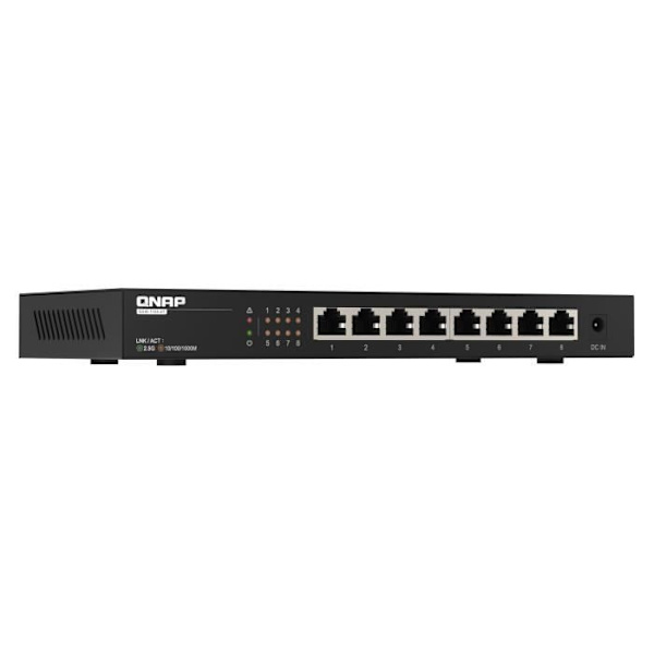 Switch Multi-Giga - QNAP - QSW-1108-8T - 8 portar RJ45 - Icke hanterad - 2,5GbE