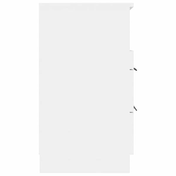 vidaXL Sängbord 2 st Vit Konstruerat trä 811233 Vit