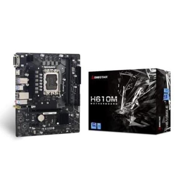 Biostar H610MX-E Moderkort - BIOSTAR - Micro ATX - Sockel LGA1700 - DDR4 SDRAM - 64 GB