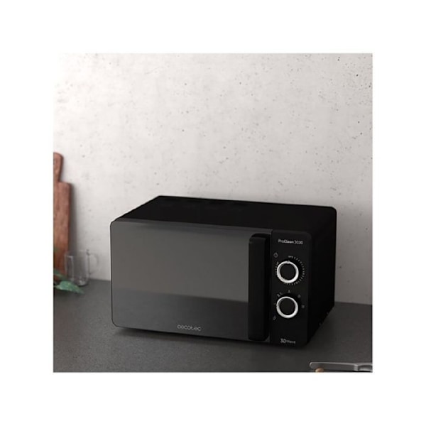 Cecotec Microwave ProClean 3030. Kapacitet 20 L, Ready2Clean-beläggning, 700 W effekt, 6 driftsnivåer, minut