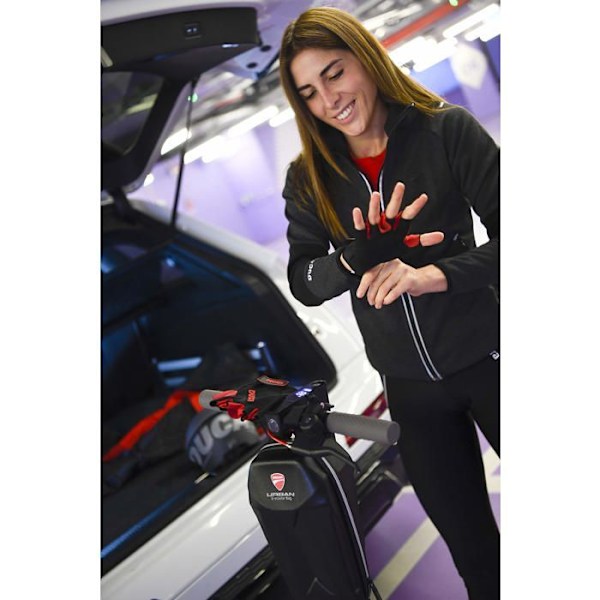 Handskar (vante) - DUCATI - Svart - Antivibrationsgel Svart