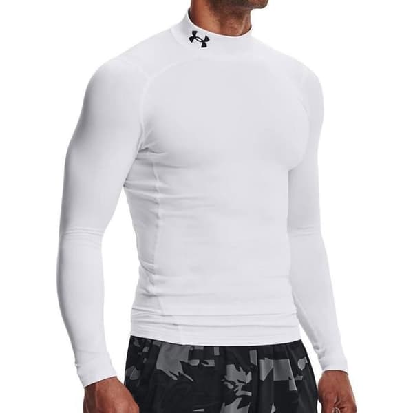 Under Armour Comp Mock vit T-shirt för män Vit XL