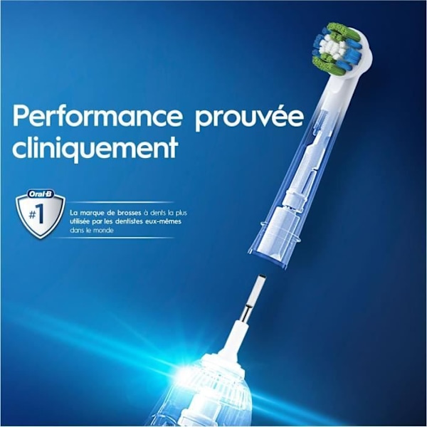 Oral-B Precision Clean Clean Maximiser ersättningsborsthuvuden, för elektrisk tandborste, 8-pack
