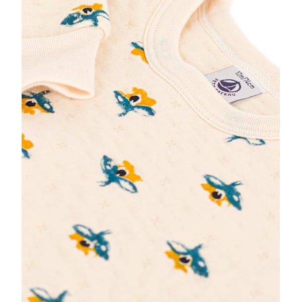 Babystol - barnsoffa Petit bateau - A08R8 - Barn sweatshirt, Vit Lavin / Flerfärgad, 6 månader