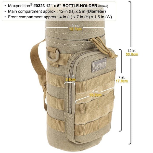 Maxpedition - MX323K-BRK - Flaskhållare Kaki