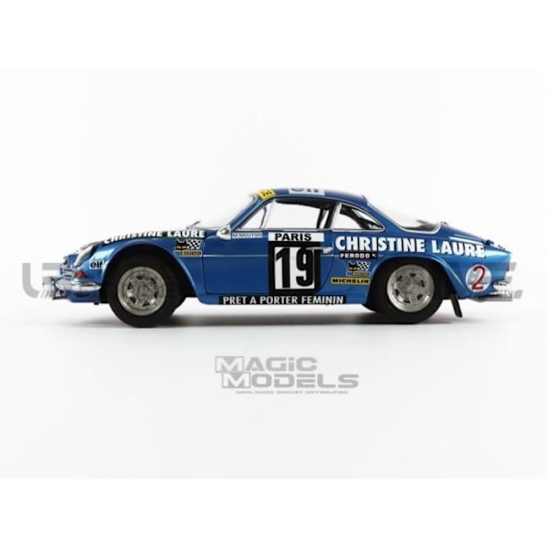 Samlarbil i miniatyr - SOLIDO - ALPINE A110 1600S - Monte Carlo Rally 1976 - Blå - 18/1 Blå
