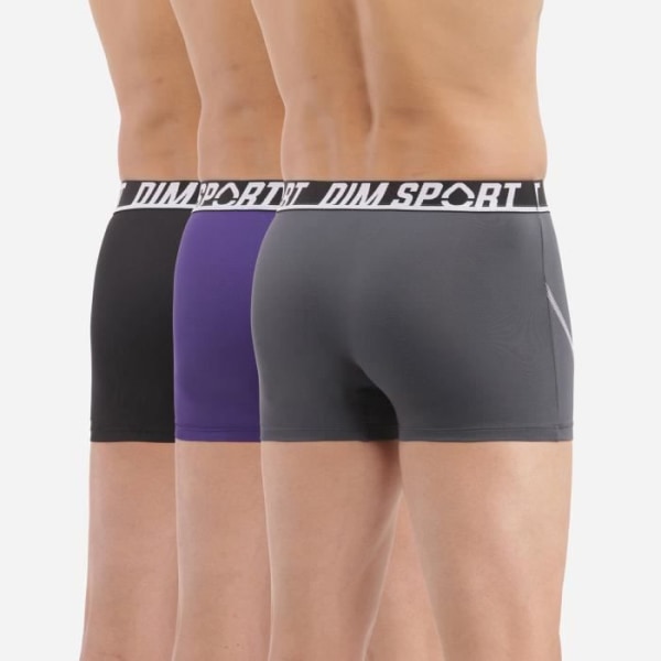 Boxers för män - DIM - Paket med 3 - Lätt mikrofiber - Nätinsatser - Genväg Nr/gr/vlt a 3