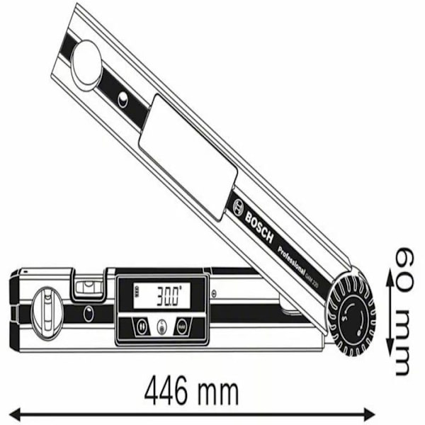 GAM 220 Professionell digital vinkelmätare - BOSCH - 0601076500