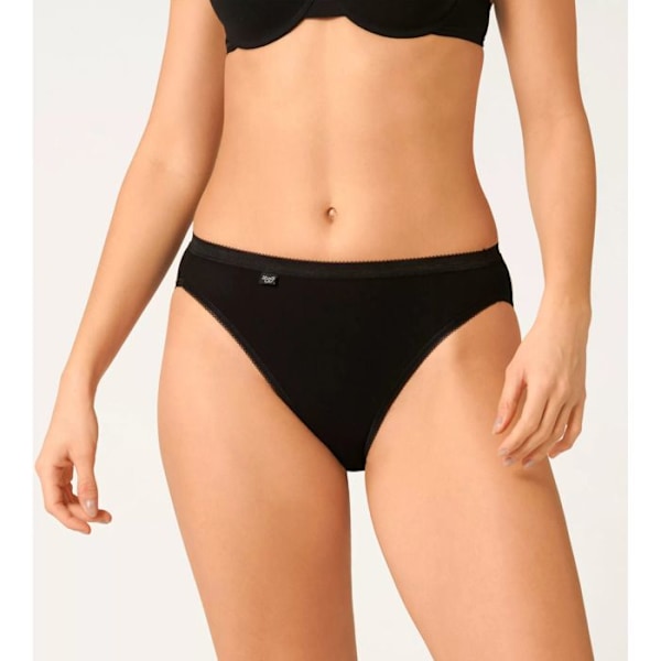Culotte damer - Sloggi - Basic+Tai - Behagelig - Lavt liv - Myk bomull svart 48