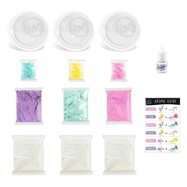 CANAL TOYS - So DIY - Kit för att skapa 3 brusande badbollar - Aromaterapi - So Bomb - Bath Bomb 3 Pack - BBD 039 Flerfärgad