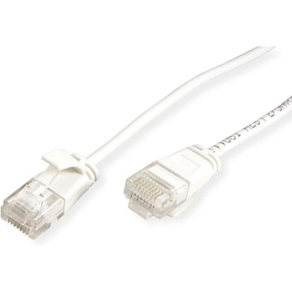 ROLINE UTP Patch Cable DataCenter Cat.6A - LSOH - Slim - Vit - 2,0 m - för användning i utrymmen