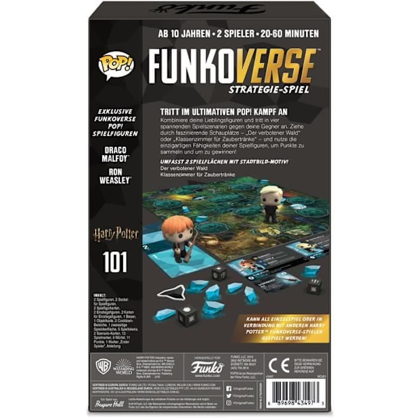 Brädspel - HARRY POTTER - Funkoverse - Tysk version - Svart - För vuxna Svart