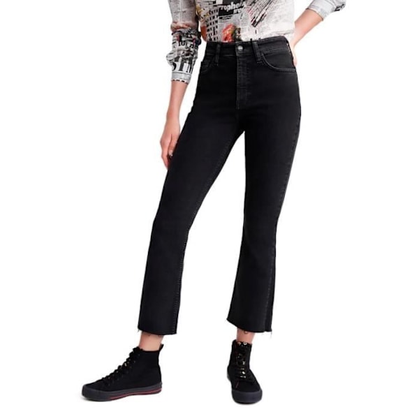 DESIGUAL Jeans dam Svart bomull GR65004 Svart 40