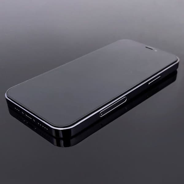 Set med 2 skydd av härdat glas med ram för iPhone 15 Pro svart