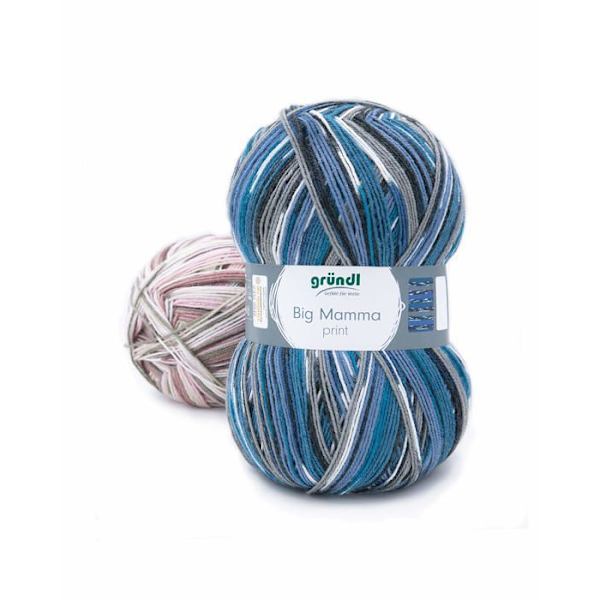 Stickull - Gründl-kula - 2612-35 - Grundl-garn, akryl, rödmelerad, 1, set med 1040 stycken
