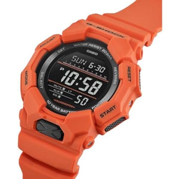 Klocka - CASIO - G-Shock GD-010-4ER - Vattentät 20 bar - Digital display - Orange färg Orange