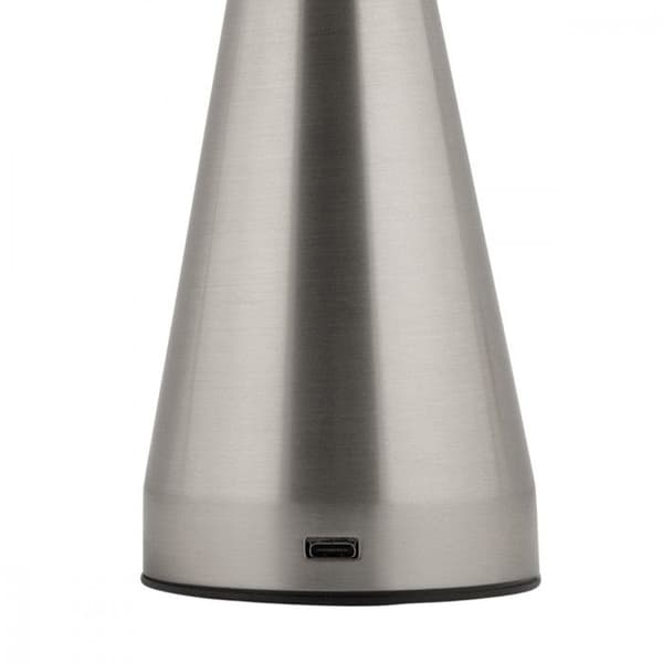 Bordslampa nomad LED H20cm - Present Time - Silver - Pengar