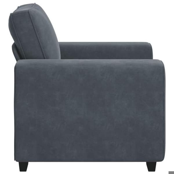 vidaXL Mörkgrå fåtölj 100x77x82 cm sammet 4105248