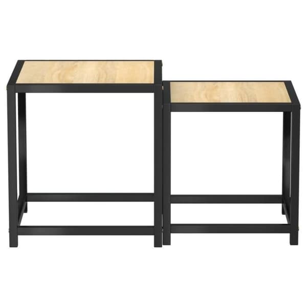 Tebord 2 st MDF Sonoma ek