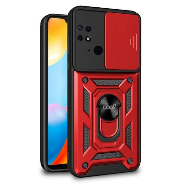 Telefonfodral - telefonstötfångare Coola smartphones - surfplattor tillbehör Coolt fodral till Xiaomi Redmi 10C Hard Ring Red