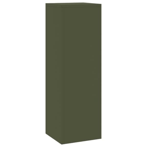 Uteväxtstöd Pelare 2 st Grön Oliv 24x24x75 cm Stål
