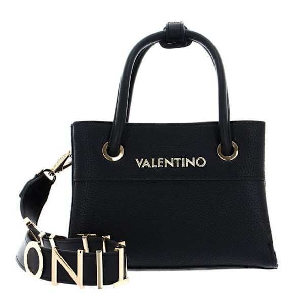 Handväska - VALENTINO - Alexia Tote S - Svart - 100 % polyuretan - Avtagbar axelrem svart