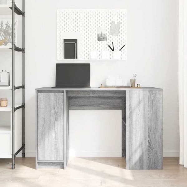 Bureau sonoma grå 120x42x76 cm ingenjörsträ