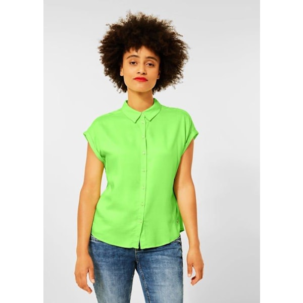 Blus - blus - likett Street one - A343334 - Kortärmad damblus Peppig grön XL