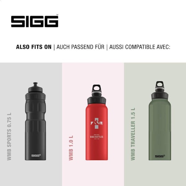 Gourde - bidon - flask isotherm Sigg - 6051.80 - WMB One Top 2 munstycke Grå Bär