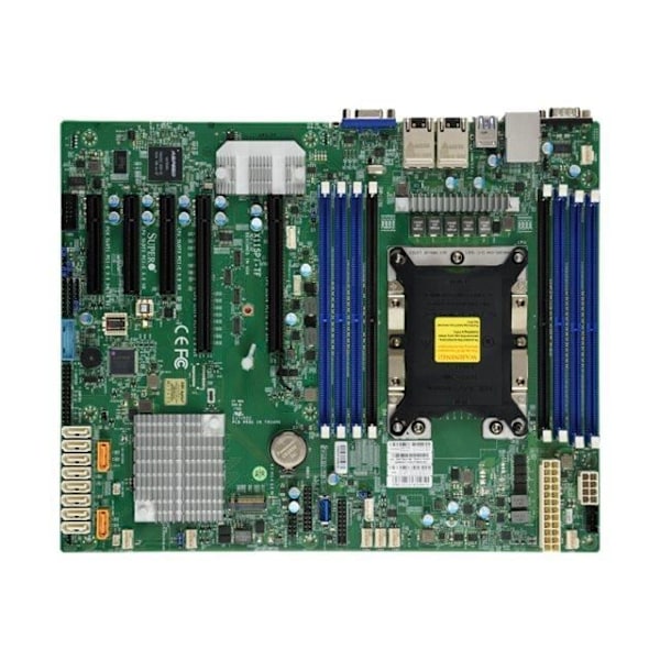 ATX Moderkort SUPERMICRO X11SPI-TF Socket P C622 USB 3.0 2 x 10 Gigabit LAN Inbyggt grafikkort