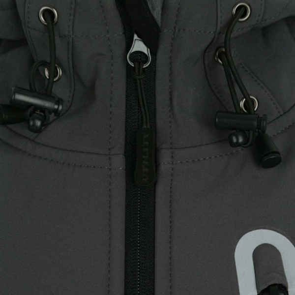 Softshell-jacka - DIADORA - Grå - 3 fickor - Huva - Unisex - jag