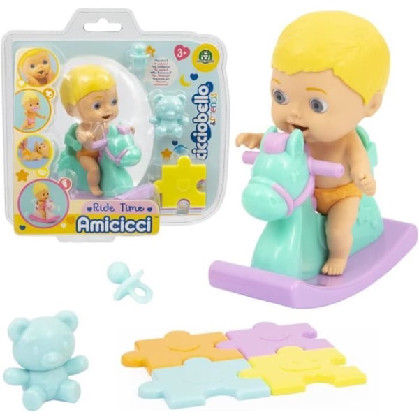 Cicciobello Amicicci - Gunghästset - Tjej eller pojke - 10,5 cm - 3 år - CHUSE