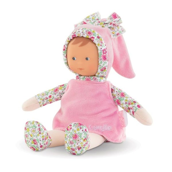 Mon Doudou COROLLE - Miss Rose Jardin en Fleurs - 25 cm - liten docka - vaniljdoft - från födseln Flerfärgad