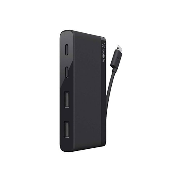USB Hub - Ej specificerad - 4 portar - 2 USB-C - 2 USB-A - Kompakt och kabellagring