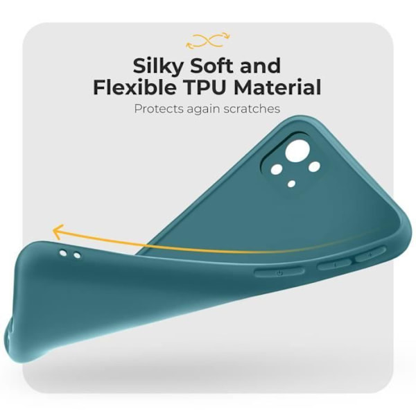 Siliconfodral - Moozy - Minimalist Series - Xiaomi Mi 11 Lite 5G/4G - Blå rök - Matt finish Rökt blå