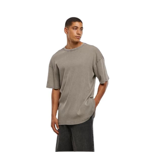 Ribbad T-shirt Urban Classics stålgrå XXXXL