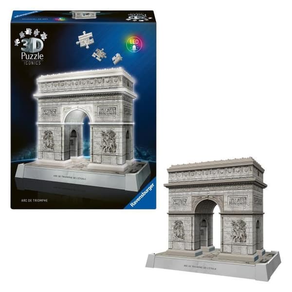 Puzzle 3D Ikoner - Ljusuppsatt Triumfbåge