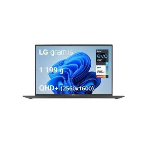 LG Laptop Gram 16Z90R AA56 i5/16/12 16 Intel Core i5-1360P 16 GB RAM 512 GB SSD Kolgrå - 8806084010124