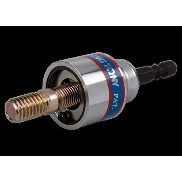Fäste för gängad stav - Ej specificerad - 6 mm - Längd 66 mm - Kromad finish - Automatisk låsning