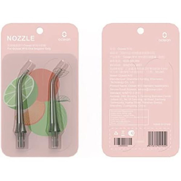 Ersättningsmunstycke - OCLEAN - N10 - 2-pack - Rosa - Endast för W10 vattentandborste Rosa