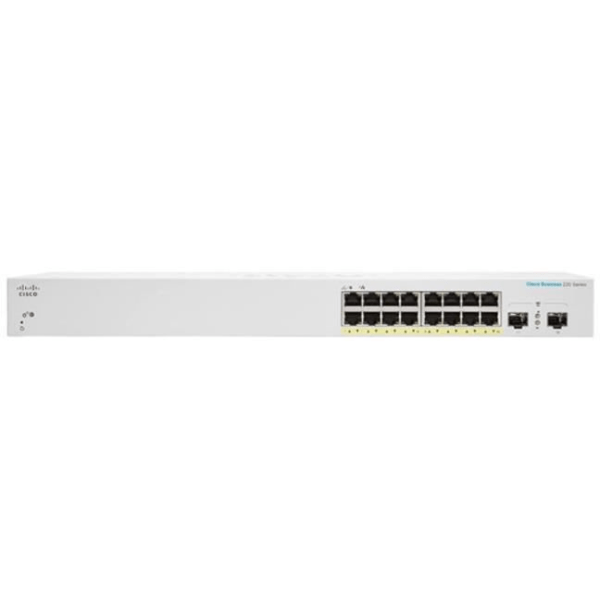 Cisco CBS220-16P-2G-EU Smart 16-ports GE, PoE+ 130W, 2x1G SFP